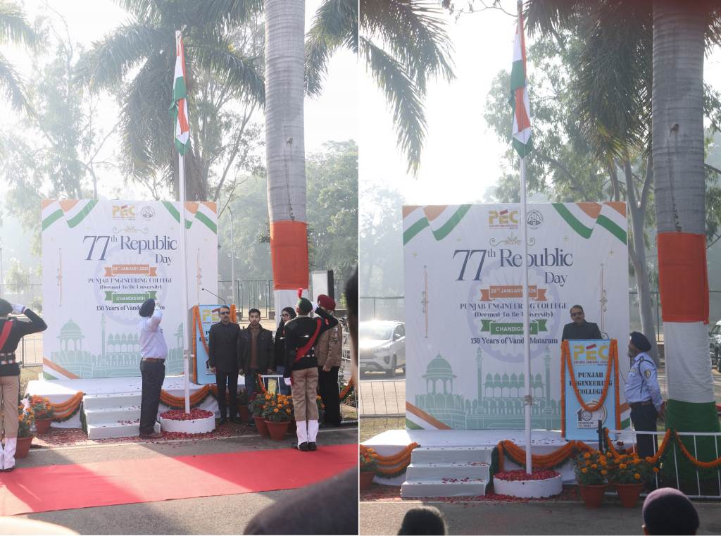 Punjab Engineering College Celebrates 77th Republic Day with Patriotic Fervour